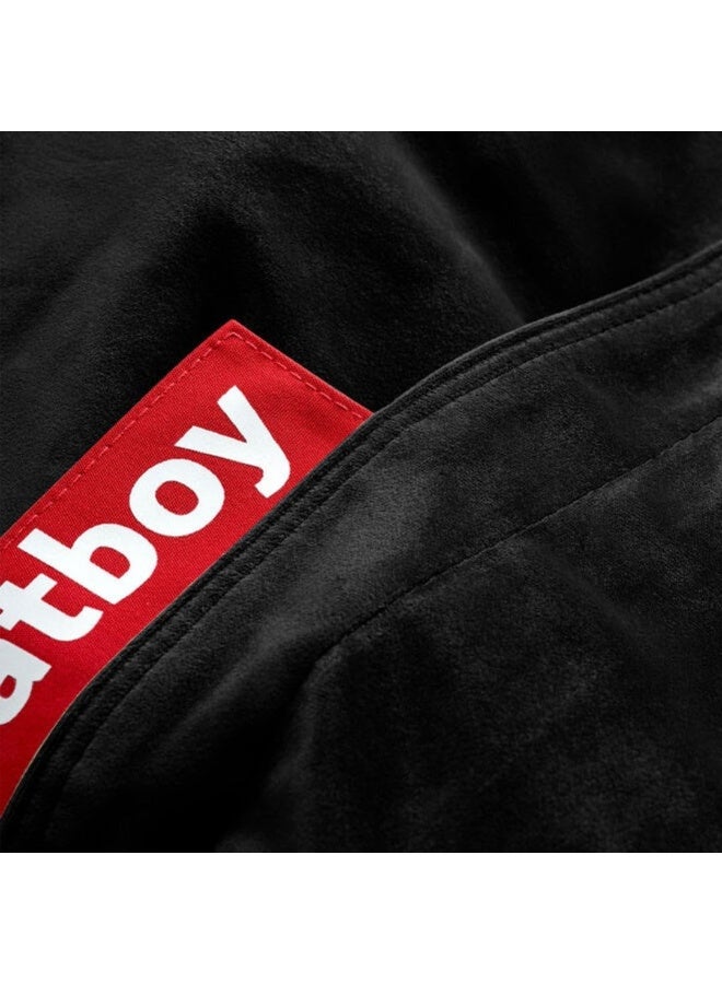 Fatboy Original Slim Bean Bag Velvet | Super soft | Washable outerbag | Pilling resistant | Hugh Hefner approved | Designed for indoor | Original Slim Velvet | 100% polyester | 155 x 120 cm - Black - Image 4